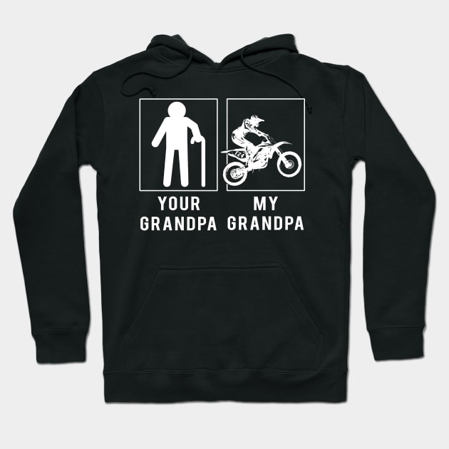 dirtbike your grandpa my grandpa tee for your grandson granddaughter Hoodie by MKGift